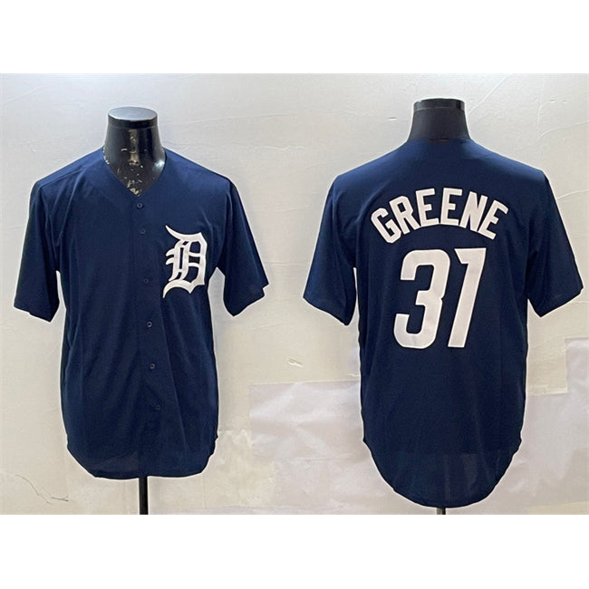 Detroit Tigers #31 Riley Greene Navy JEROMEN Cool Base Stitched Jersey