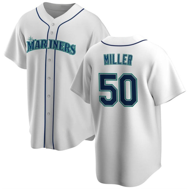 Seattle Mariners #50 Edgar Martinez White JEROMEN Cool Base Stitched jersey