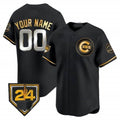 Custom Chicago Cubs 2024 Spring Training Patch Vapor Premier Limited Jersey V2 ¨C All Stitched-Black JEROMEN