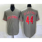 Cincinnati Reds #44 Elly De La Cruz Grey JEROMEN Cool Base Stitched Jersey 2