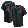 Arizona Diamondbacks #4 Ketel Marte Black JEROMEN Alternate Replica Jersey