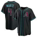 Arizona Diamondbacks #4 Ketel Marte Black JEROMEN Alternate Replica Jersey