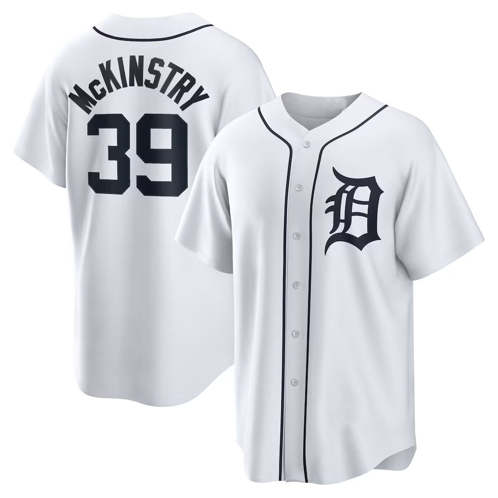 Detroit Tigers #39 Zach McKinstry White JEROMEN Home Replica Jersey