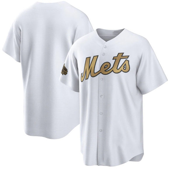 New York Mets Blank White JEROMEN 2022 All-Star Cool Base Stitched Jersey