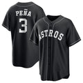 Houston Astros #3 Jeremy Pena Black JEROMEN Lights Out Limited Stitched Jersey