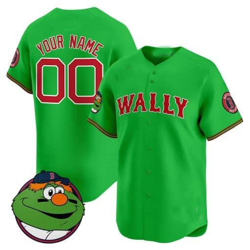 Custom Boston Red Sox Wally Vapor Premier Limited Jersey ¨C All Stitched-Green JEROMEN