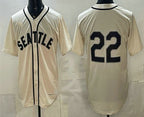 Seattle Mariners #22 Bryan Woo Cream JEROMEN Alternate Stitched Jersey