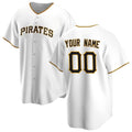 Custom Pittsburgh Pirates White JEROMEN Home Replica Jersey
