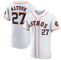 Houston Astros #27 Jose Altuve White JEROMEN 2022 World Series Flex Base Stitched Jersey