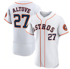 Houston Astros #27 Jose Altuve White JEROMEN 2022 World Series Flex Base Stitched Jersey