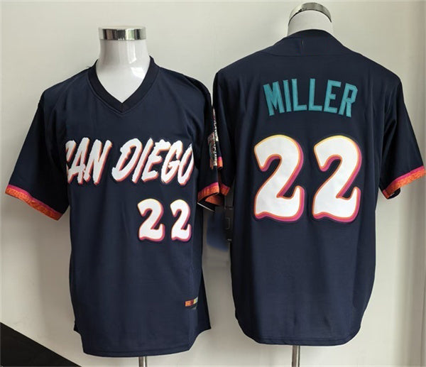 San Diego Padres #22 Mason Miller Obsidian JEROMEN 2026 City Connect Stadium Stitched Jersey