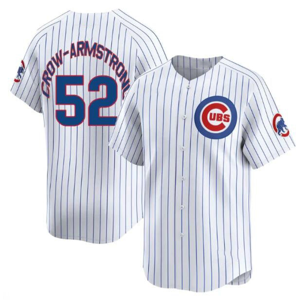 Chicago Cubs #52 Pete Crow-Armstrong White JEROMEN Home Limited Stitched Jersey