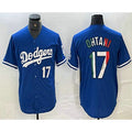 Los Angeles Dodgers #17 Shohei Ohtani Number Mexico Blue JEROMEN Cool Base Stitched Jersey 2