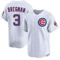 Chicago Cubs #3 Alex Bregman White JEROMEN 2026 Home Limited Stitched Jersey