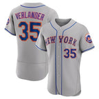 New York Mets #35 Justin Verlander Gray JEROMEN Flex Base Stitched Jersey