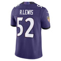 B.Ravens #52 Ray Lewis Purple JEROMEN Vapor F.U.S.E. Stitched Retired Limited Jersey