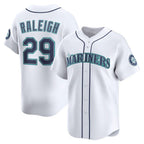 Seattle Mariners #29 Cal Raleigh White JEROMEN Home Limited Player Jersey