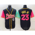 San Diego Padres #23 Fernando Tatis Jr Black JEROMEN NEW 2023 City Connect Cool Base Stitched Jersey