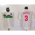 Philadelphia Phillies #3 Bryce Harper White Green JEROMEN Cool Base Stitched Jersey 2