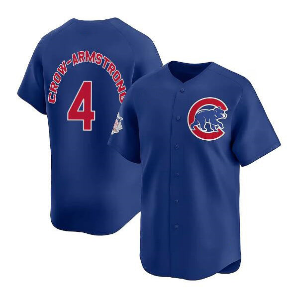 Chicago Cubs #4 Pete Crow-Armstrong Royal JEROMEN Limited Stitched Jersey