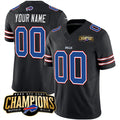Custom B.Bills Active Player Black JEROMEN 2023 F.U.S.E. AFC East Champions Ptach Stitched Jersey