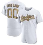 Custom Los Angeles Dodgers Active Player White JEROMEN 2022 All-Star Flex Base Stitched Jersey