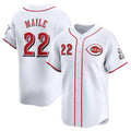 Cincinnati Reds #22 Luke Maile White JEROMEN Home Limited Stitched Jersey
