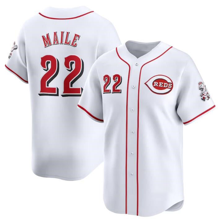 Cincinnati Reds #22 Luke Maile White JEROMEN Home Limited Stitched Jersey