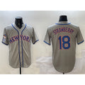 New York Mets #18 Darryl Strawberry Grey JEROMEN 2025 Spring Training Cool Base Stitched Jersey