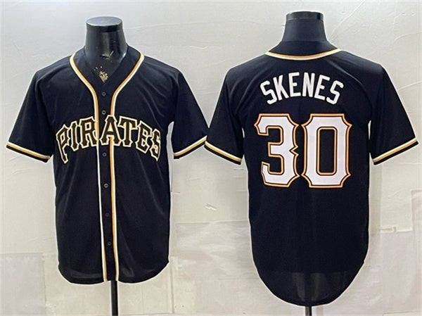 Pittsburgh Pirates #30 Paul Skenes 2026 Fashion Black JEROMEN Out Stitched Jersey