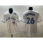 Toronto Blue Jays #26 Matt Chapman White JEROMEN 2025 World Series Home Cool Base Stitched Jersey