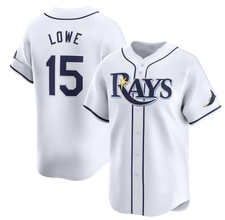 Tampa Bay Rays #15 Josh Lowe White JEROMEN Home Limited Stitched Jersey