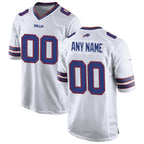 Custom B.Bills White JEROMEN Game Jersey