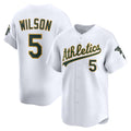 Oakland Athletics #5 Jacob Wilson White JEROMEN Home Limited Player Jersey