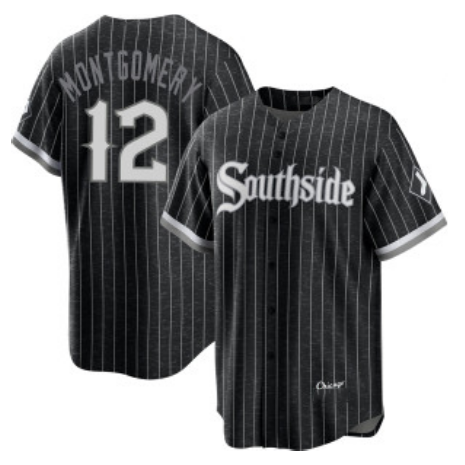 Chicago White Sox #12 Colson Montgomery Black JEROMEN City Connect Cool Base Stitched Jersey