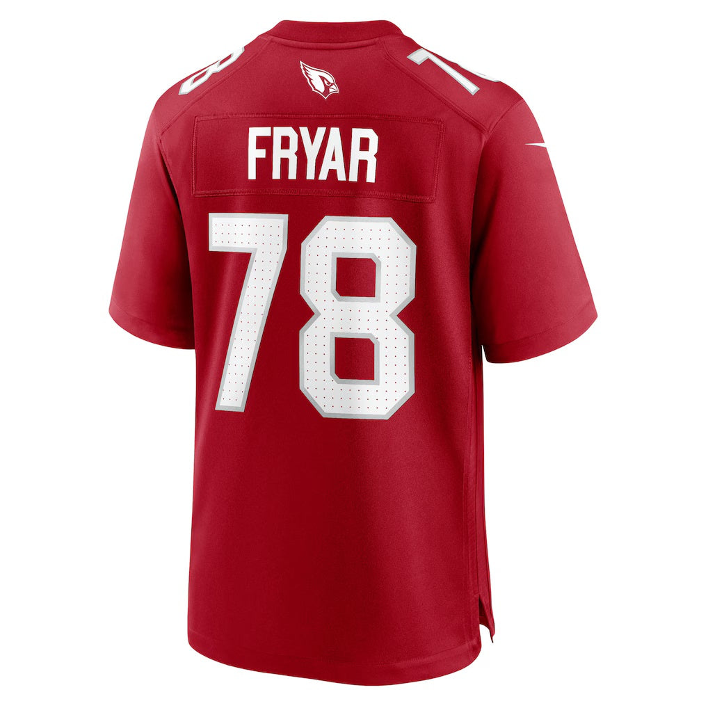 A.Cardinals #78 Josh Fryar Cardinal JEROMEN Team Game Jersey