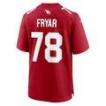 A.Cardinals #78 Josh Fryar Cardinal JEROMEN Team Game Jersey