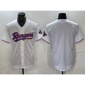 Texas Rangers Bank White JEROMEN 2023 World Series Champions Cool Base Jersey