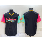 San Diego Padres Blank Black JEROMEN 2022 City Connect Cool Base Stitched Jersey