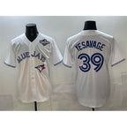 Toronto Blue Jays #39 Trey Yesavage White JEROMEN 2025 World Series Home Cool Base Stitched Jersey