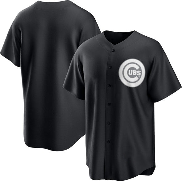 Chicago Cubs Blank Black JEROMEN Lights Out Limited Stitched Jersey