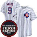 Chicago Cubs #9 Miguel Amaya White JEROMEN 2025 World Tour Tokyo Series Home Stitched Jersey