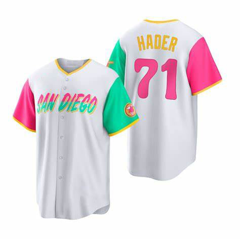 San Diego Padres #71 Josh Hader White JEROMEN 2022 City Connect Cool Base Stitched Jersey