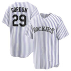 Colorado Rockies #29 Tanner Gordon White JEROMEN Home Replica Jersey