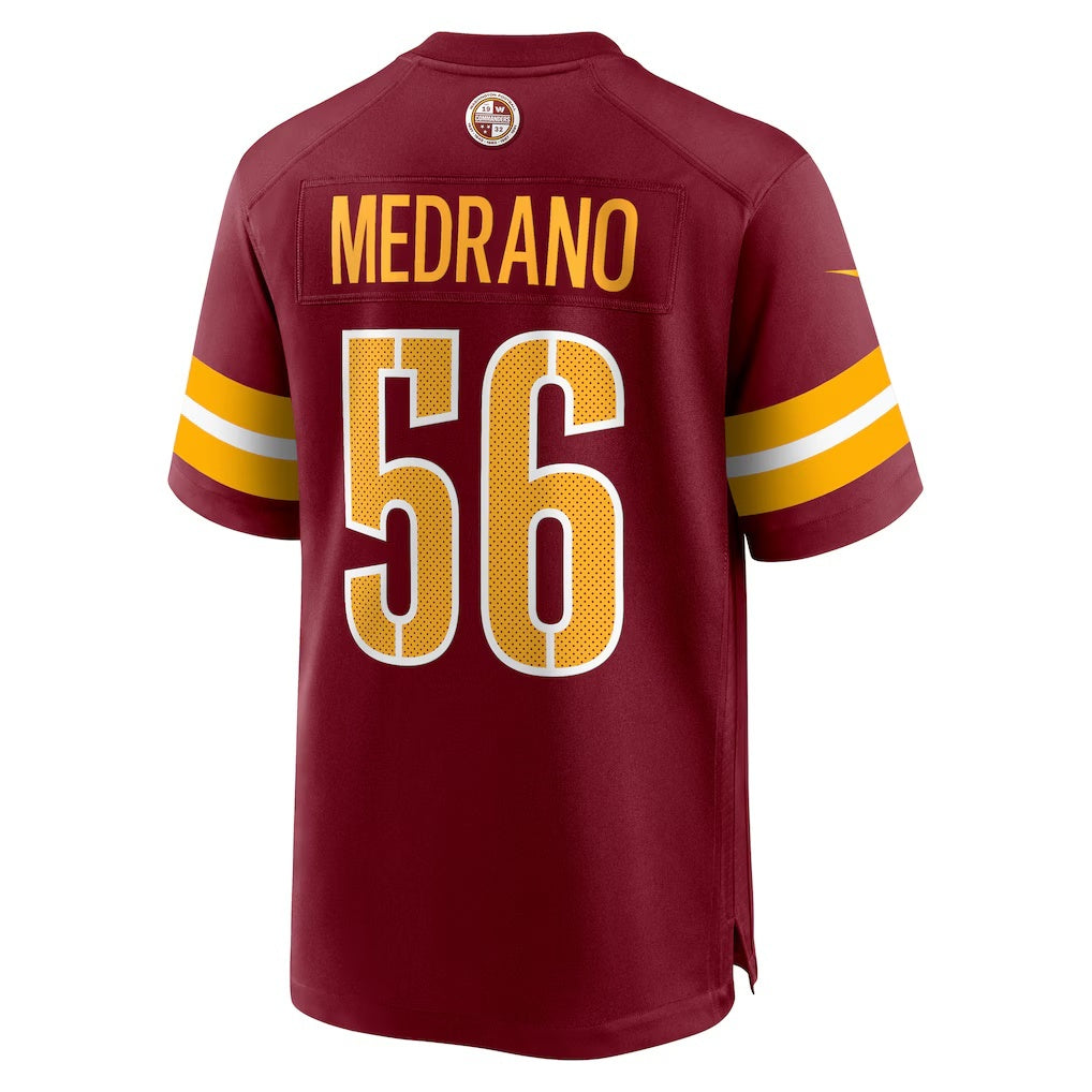 W.Commanders #56 Kain Medrano Burgundy JEROMEN Team Game Jersey