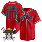 Custom Arizona Diamondbacks x One Piece Red JEROMEN Vapor Premier Limited Jersey - Stitched