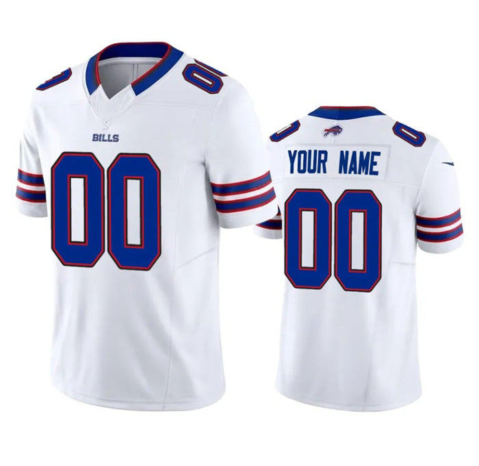 Custom B.Bills Active Player White JEROMEN 2023 F.U.S.E. Vapor Untouchable Limited Stitched Jersey