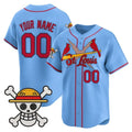 Custom St. Louis Cardinals x One Piece Blue JEROMEN Vapor Premier Limited Jersey - Stitched