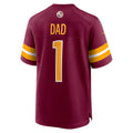 W.Commanders Number #1 Dad Burgundy JEROMEN Game Jersey