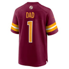 W.Commanders Number #1 Dad Burgundy JEROMEN Game Jersey